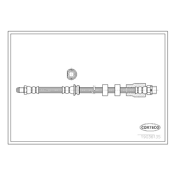 Corteco Brake Hose, 19036135 19036135 - main